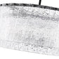 Z-Lite Glacier 33" 12-Light Matte Black Steel Clear Glass Shade Pendant Light