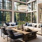Z-Lite Glacier 33" 12-Light Modern Gold Steel Clear Glass Shade Pendant Light