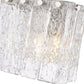 Z-Lite Glacier 8" 1-Light Brushed Nickel Clear Glass Shade Wall Sconce