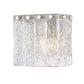 Z-Lite Glacier 8" 1-Light Brushed Nickel Clear Glass Shade Wall Sconce