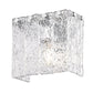 Z-Lite Glacier 8" 1-Light Chrome Clear Glass Shade Wall Sconce