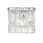 Z-Lite Glacier 8" 1-Light Chrome Clear Glass Shade Wall Sconce