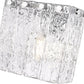 Z-Lite Glacier 8" 1-Light Chrome Clear Glass Shade Wall Sconce