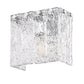 Z-Lite Glacier 8" 1-Light Chrome Clear Glass Shade Wall Sconce