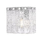 Z-Lite Glacier 8" 1-Light Chrome Clear Glass Shade Wall Sconce