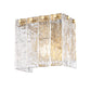 Z-Lite Glacier 8" 1-Light Modern Gold Clear Glass Shade Wall Sconce
