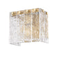 Z-Lite Glacier 8" 1-Light Modern Gold Clear Glass Shade Wall Sconce