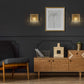 Z-Lite Glacier 8" 1-Light Modern Gold Clear Glass Shade Wall Sconce