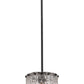 Z-Lite Glacier 9" 1-Light Matte Black Pendant Light With Clear Glass Shade