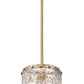 Z-Lite Glacier 9" 1-Light Modern Gold Pendant Light With Clear Glass Shade