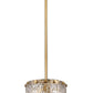 Z-Lite Glacier 9" 1-Light Modern Gold Pendant Light With Clear Glass Shade
