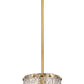 Z-Lite Glacier 9" 1-Light Modern Gold Pendant Light With Clear Glass Shade