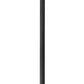 Z-Lite Glenwood 10" W x 114" H 1-Light Black Aluminum Frame Clear Glass Shade Outdoor Post Mounted Fixture