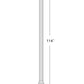Z-Lite Glenwood 10" W x 114" H 1-Light Black Aluminum Frame Clear Glass Shade Outdoor Post Mounted Fixture