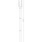 Z-Lite Glenwood 586PHBR-567P-BK 1-Light Black Aluminum Frame Clear Glass Shade Outdoor Post Mounted Fixture