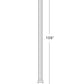Z-Lite Glenwood 586PHMR-519P-BK 1-Light Black Aluminum Frame Clear Glass Shade Outdoor Post Mounted Fixture