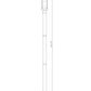 Z-Lite Glenwood 586PHMR-567P-BK 1-Light Black Aluminum Frame Clear Glass Shade Outdoor Post Mounted Fixture