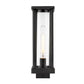 Z-Lite Glenwood 6" 1-Light Black Outdoor Post Mount Fixture With Clear Glass Shade
