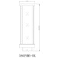 Z-Lite Glenwood 6" 1-Light Black Outdoor Post Mount Fixture With Clear Glass Shade