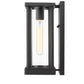 Z-Lite Glenwood 6" W x 13" H 1-Light Black Aluminum Outdoor Wall Sconce With Clear Glass Shade