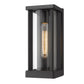 Z-Lite Glenwood 6" W x 13" H 1-Light Black Aluminum Outdoor Wall Sconce With Clear Glass Shade