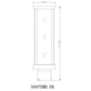 Z-Lite Glenwood 6" W x 15" H 1-Light Black Outdoor Post Mount Fixture With Clear Glass Shade