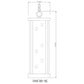 Z-Lite Glenwood 8" 1-Light Black Aluminum Outdoor Chain Mount Ceiling Fixture With Clear Glass Shade
