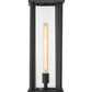 Z-Lite Glenwood 8" 1-Light Black Outdoor Post Mount Fixture With Clear Glass Shade