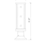 Z-Lite Glenwood 8" W x 16" H 1-Light Black Outdoor Pier Mounted Fixture and Round Pier Mount Hardware With Clear Glass Shade