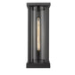 Z-Lite Glenwood 8" W x 20" H 1-Light Black Aluminum Outdoor Wall Sconce With Clear Glass Shade