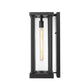 Z-Lite Glenwood 8" W x 20" H 1-Light Black Aluminum Outdoor Wall Sconce With Clear Glass Shade