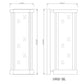 Z-Lite Glenwood 8" W x 20" H 1-Light Black Aluminum Outdoor Wall Sconce With Clear Glass Shade