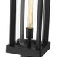 Z-Lite Glenwood 8" W x 20" H 1-Light Black Outdoor Post Mount Fixture With Clear Glass Shade