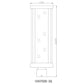 Z-Lite Glenwood 8" W x 20" H 1-Light Black Outdoor Post Mount Fixture With Clear Glass Shade