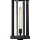 Z-Lite Glenwood 8" W x 20" H 1-Light Black Outdoor Post Mount Fixture With Clear Glass Shade