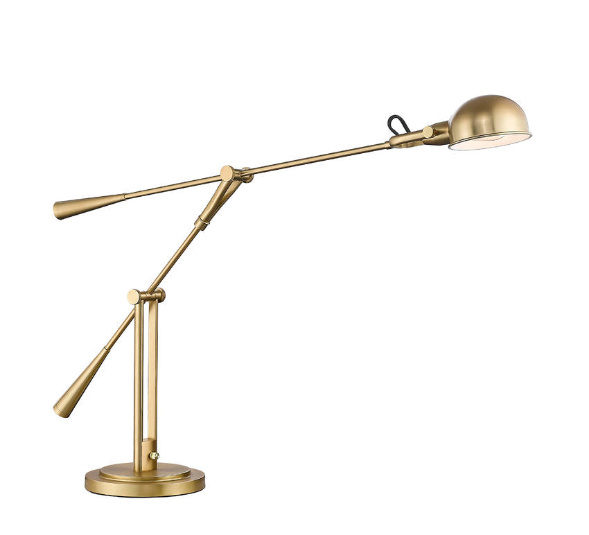 Z-Lite Grammercy Park 10" 1-Light Heritage Brass Steel Table Lamp
