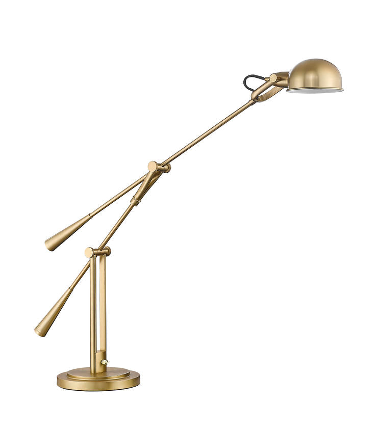 Z-Lite Grammercy Park 10" 1-Light Heritage Brass Steel Table Lamp