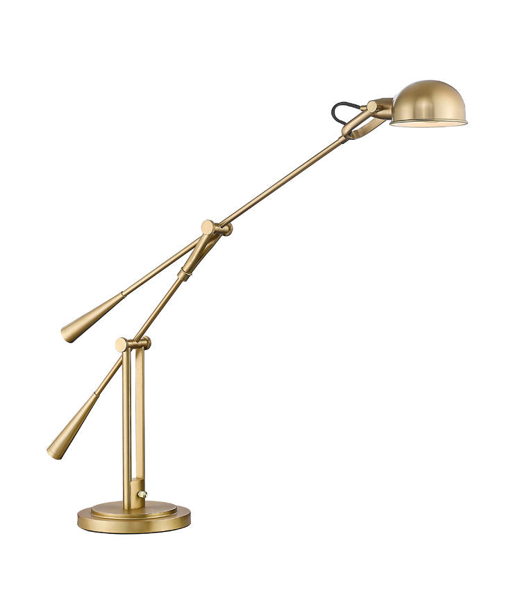 Z-Lite Grammercy Park 10" 1-Light Heritage Brass Steel Table Lamp