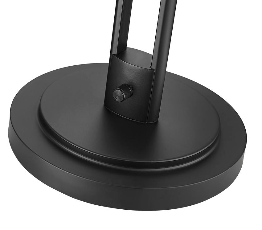 Z-Lite Grammercy Park 10" 1-Light Matte Black Steel Table Lamp