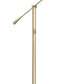Z-Lite Grammercy Park 13" 1-Light Heritage Brass Steel Floor Lamp