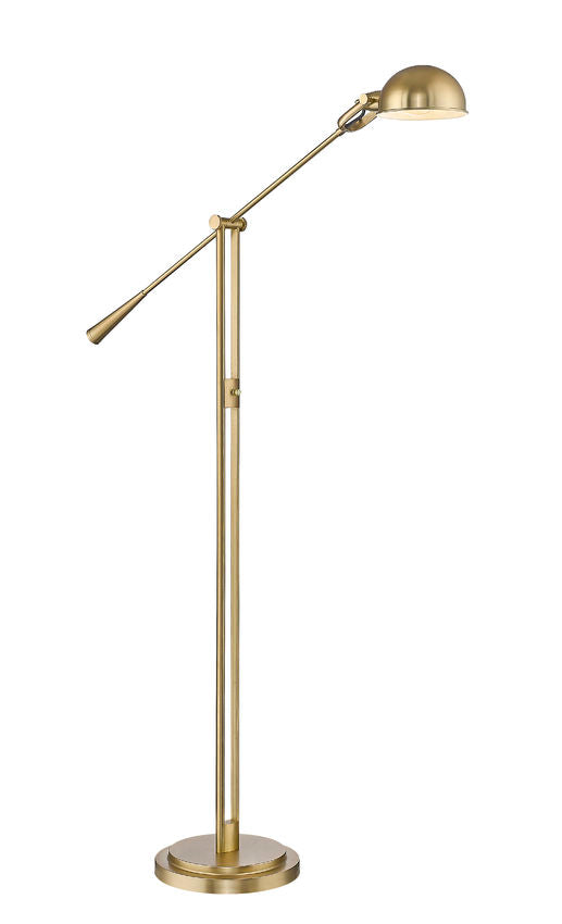 Z-Lite Grammercy Park 13" 1-Light Heritage Brass Steel Floor Lamp
