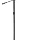 Z-Lite Grammercy Park 13" 1-Light Matte Black Steel Floor Lamp