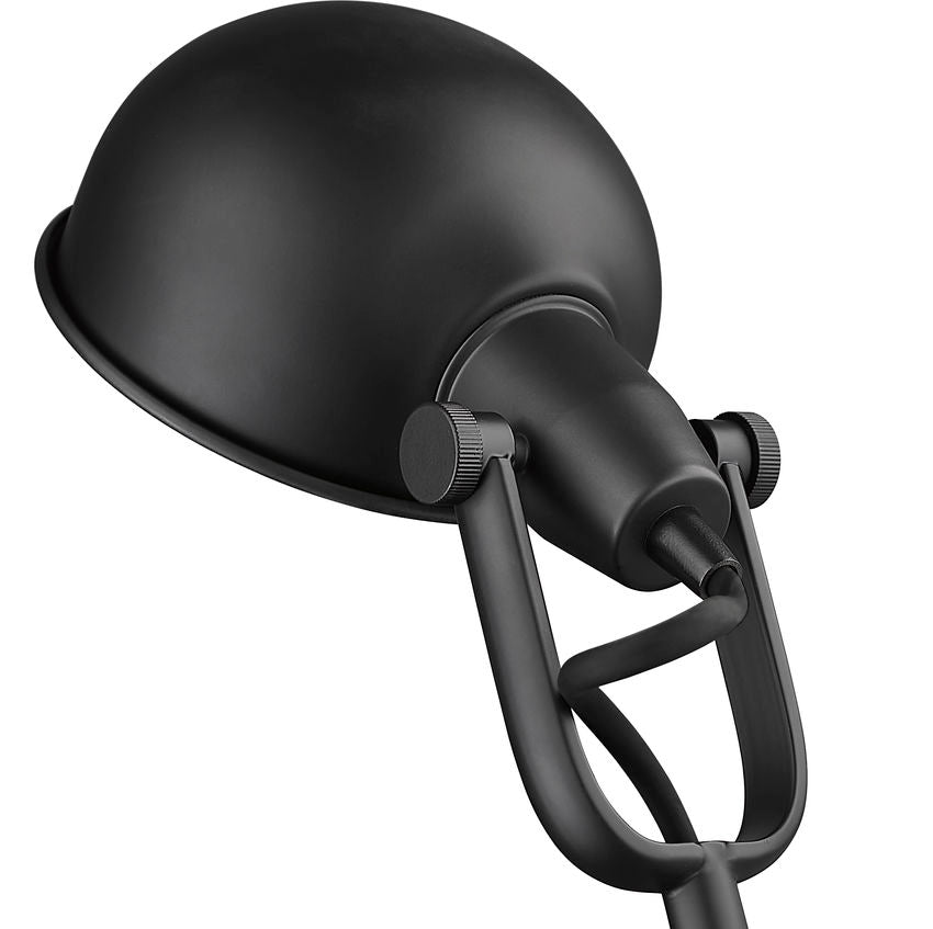 Z-Lite Grammercy Park 13" 1-Light Matte Black Steel Floor Lamp