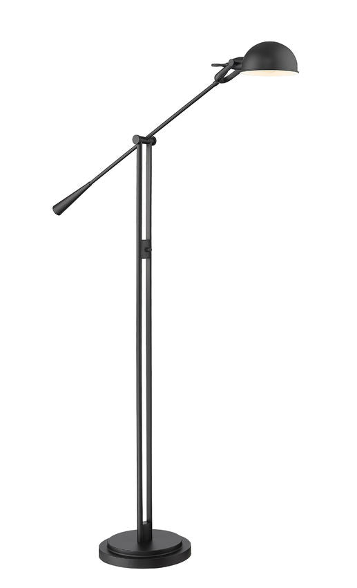Z-Lite Grammercy Park 13" 1-Light Matte Black Steel Floor Lamp