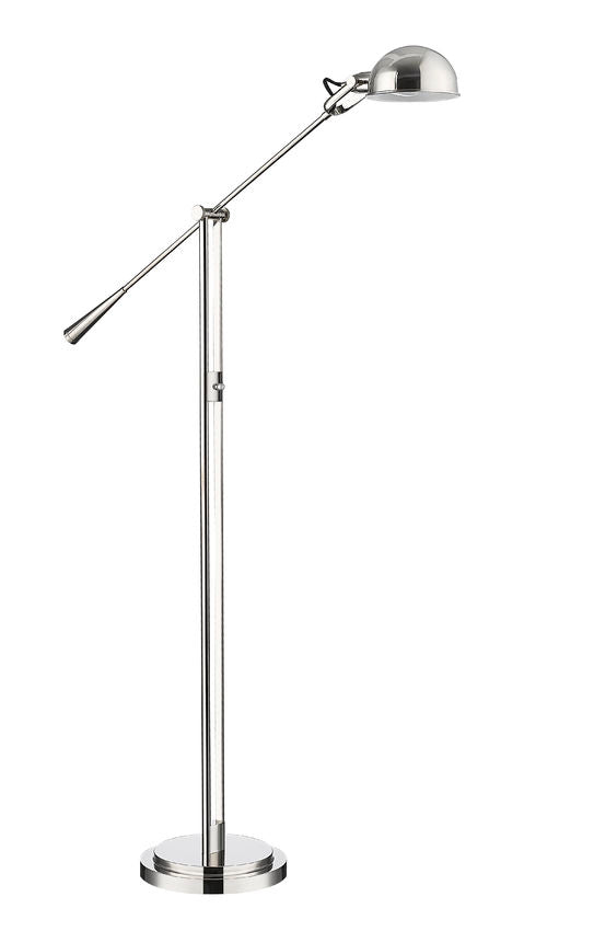 Z-Lite Grammercy Park 13" 1-Light Polished Nickel Steel Floor Lamp