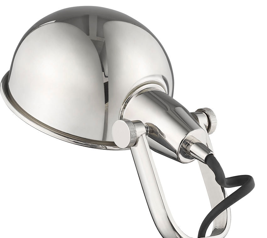 Z-Lite Grammercy Park 13" 1-Light Polished Nickel Steel Floor Lamp