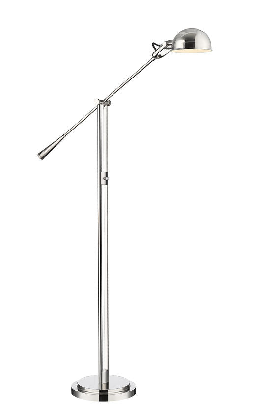 Z-Lite Grammercy Park 13" 1-Light Polished Nickel Steel Floor Lamp