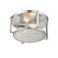 Z-Lite Halcyon 14" 2-Light Brushed Nickel Steel Flush Mount Lighting