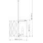 Z-Lite Harden 12" 3-Light Matte Black and White Fabric Shade Pendant Light