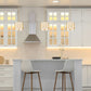 Z-Lite Harden 12" 3-Light Modern Gold and White Fabric Shade Pendant Light